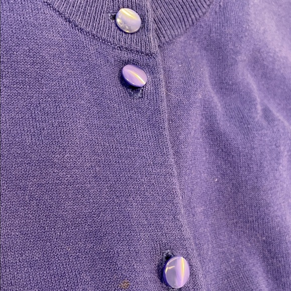 Vintage J. Crew Royal Blue Button-Up Cardigan - Picture 5 of 6